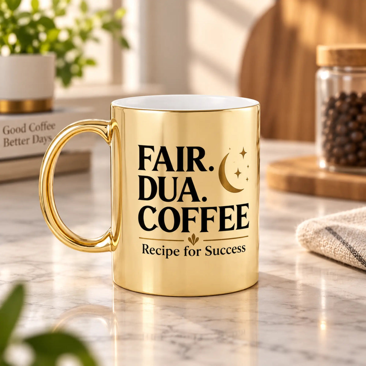 Fajr Dua Coffee Personalized Metallic Mug (350 ml)