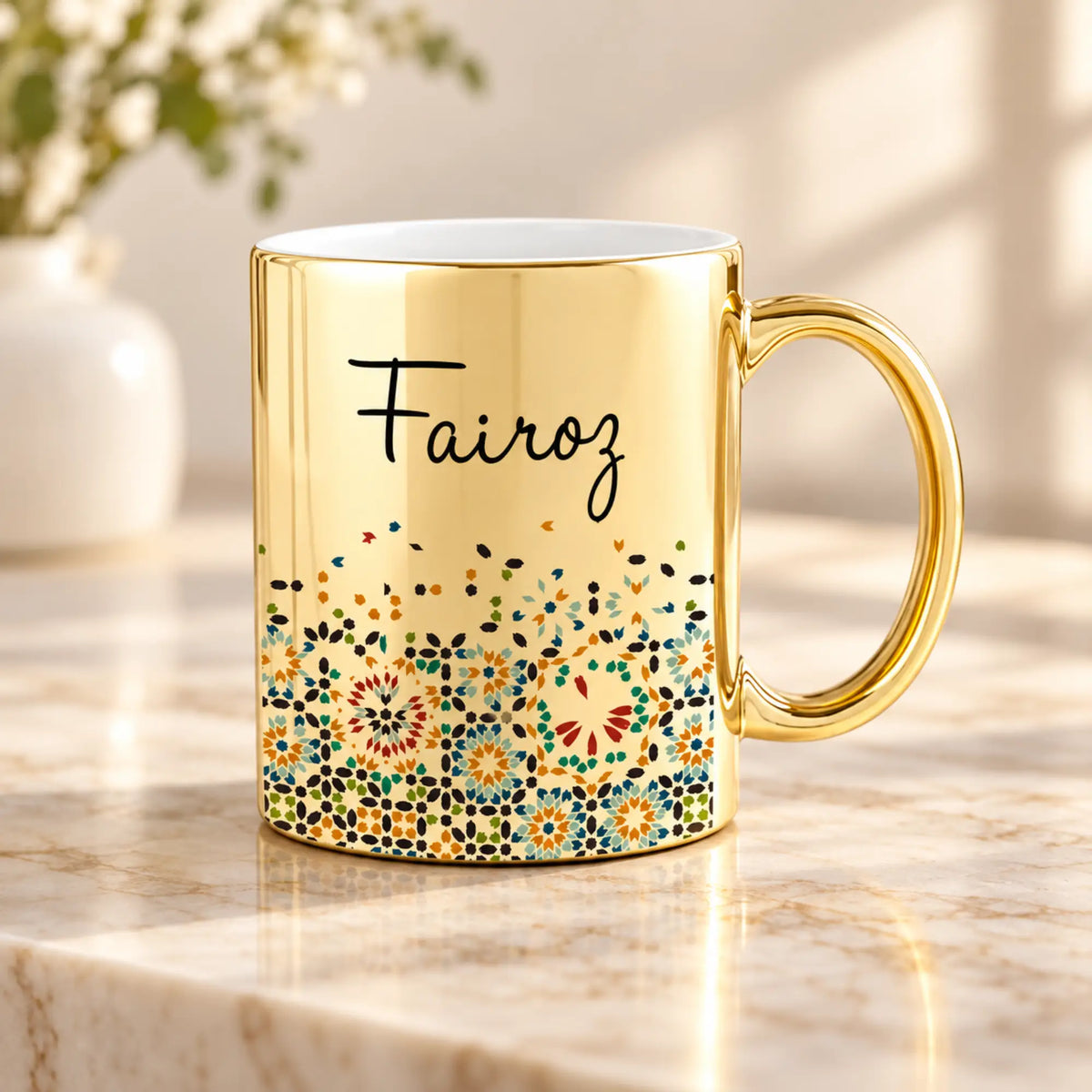 Hadiyah Personalized Bismillah Metallic Gold Mug