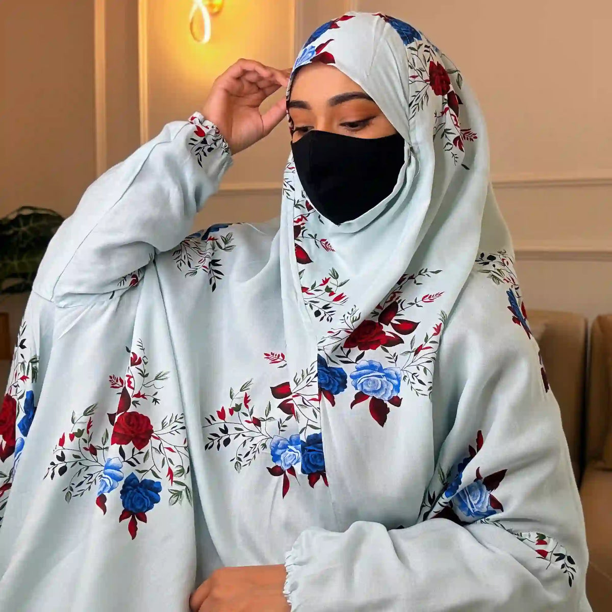 Firdaws Knee Length Printed Cotton Namaz Makhna