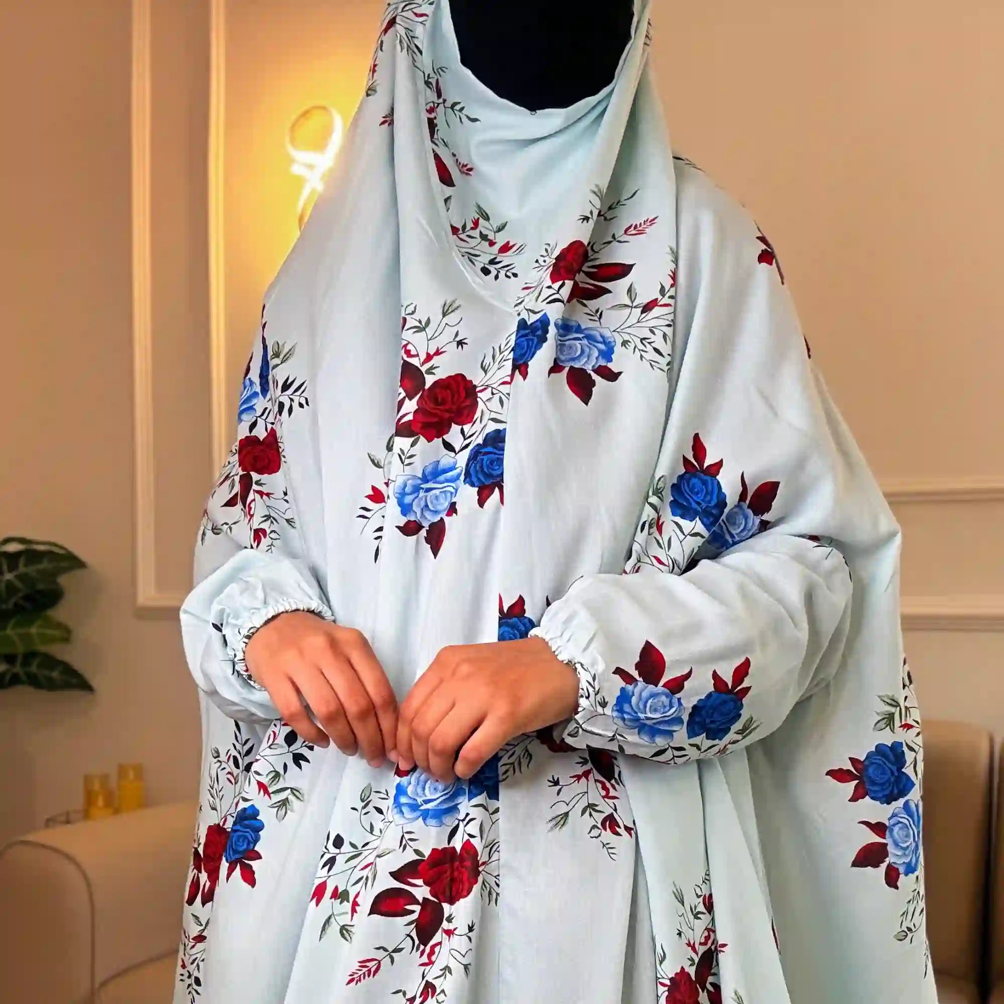 Firdaws Knee Length Printed Cotton Namaz Makhna Secondary image