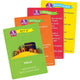Close-up of colorful Five Pillars Games cards including Act It, Match It, Guess, and Brainteaser for engaging Islamic learning.