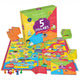 Complete Five Pillars Games set with board, cards, dice, and pawns designed for interactive Islamic education and family entertainment.