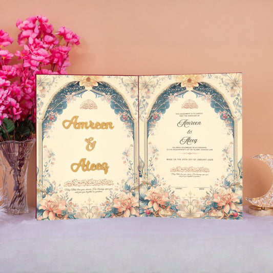 Floral Bliss Nikah Nama