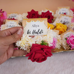 Haldi Mehndi Hand Gajra Favors