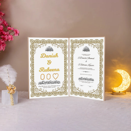 Golden Classic Nikah Nama Hamper