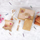 Kid's Pink Sequence Gift Set with prayer beads, decorative box, and accessories for religious celebrations