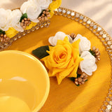 Rasm-e-Haldi Tray – Floral Haldi Ceremony Platter