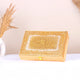 Golden Sawab-e-Jariya gift box with glitter finish and Arabic calligraphy, part of the Bling Quran Gift Set for weddings and Eid gifting.