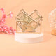Elegant Baat Pakki Acrylic Envelope displayed with Indian currency, perfect for wedding gifting and ceremonial keepsakes.
