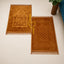 Velvet Islamic prayer mats in golden brown tones, included in the Bridal Sawab-e-Jariya Hamper for ceremonial and religious use.