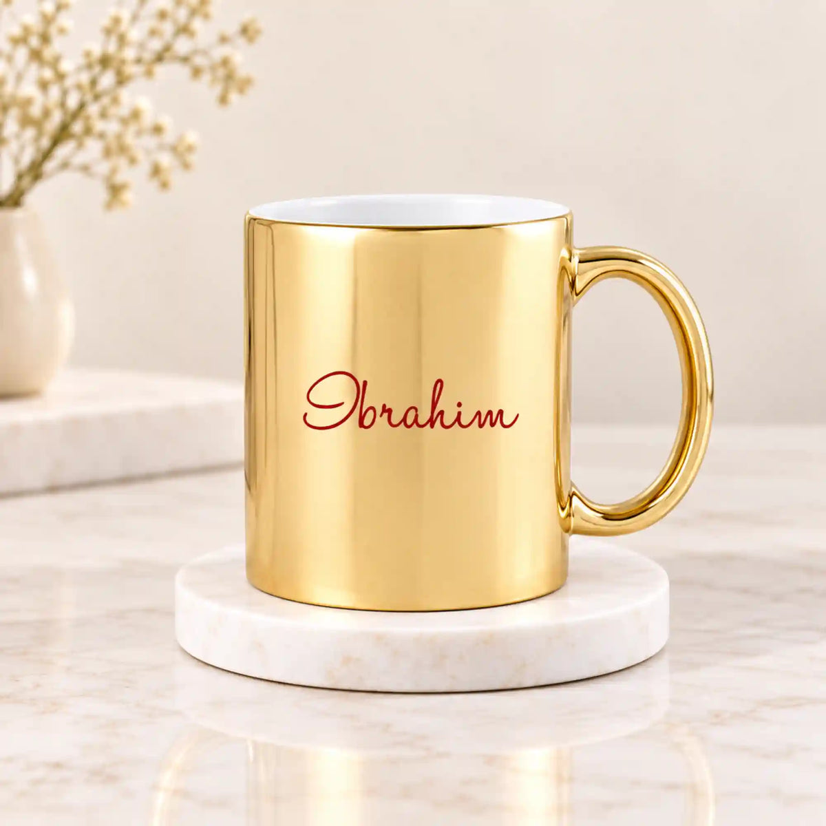 Latte Of Duas Personalized Metallic Gold Mug (350 ml)