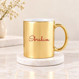 Latte Of Duas Personalized Metallic Gold Mug (350 ml)
