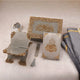 Complete Grey Stones Sawab-E-Jariya Gift Hamper with Quran, Rehal, bookmark, tasbih, and prayer mat, ideal for Islamic gifting occasions.