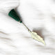 Feather Bookmark Bismillah with dark green tassel, a refined Islamic gift blending tradition and modern design for readers.