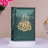 Open Quran on Green Bling Rehal from Sawab-e-Jariya Collection