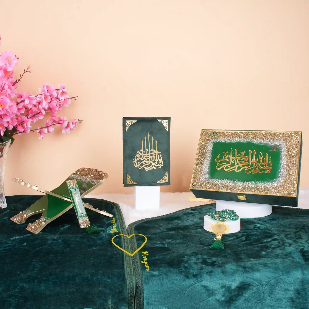 Green Sequence Couple Ibadah Set
