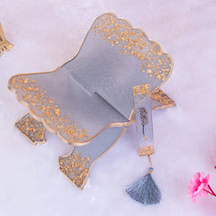 Grey Flakes Designer Rehal & Bookmark