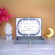 Interior of Grey Nikah Nama Hamper showing custom printed Nikah Nama with floral design, part of luxury wedding ceremony supplies.