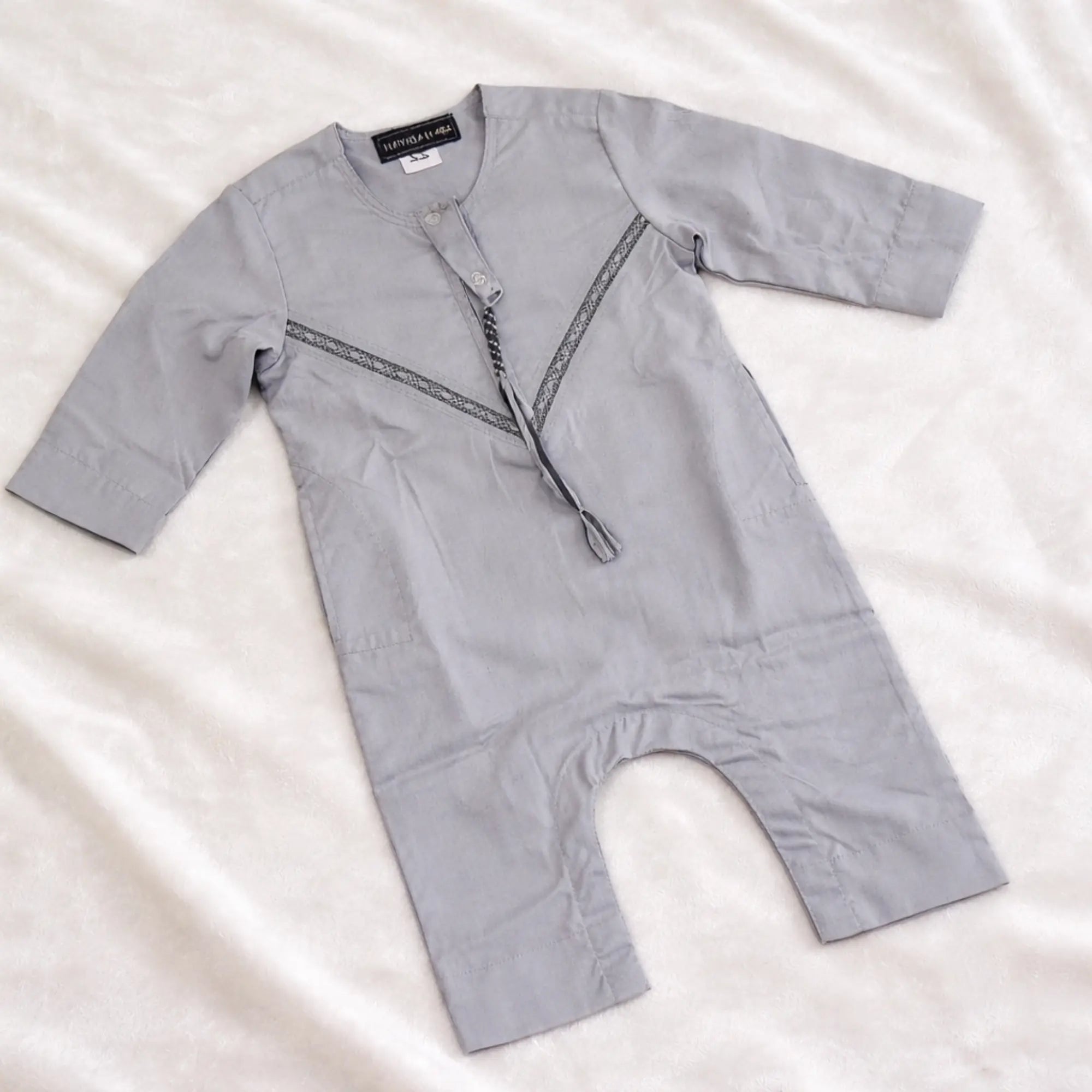 Grey Thobe Romper for Baby Boys Secondary image
