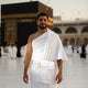 Men's Ihram Belt - Hajj & Umrah Essential worn by pilgrim at Kaaba. Secure, adjustable fit ideal for carrying valuables during rituals.