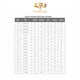 Hadiyah Omani Thobes size chart for kids, listing measurements by age and size. Helps choose the right fit for traditional kids wear.