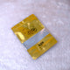 Single Eid-Al-Adha Meat Packet from Pack of 12 | Eid Meat Bags featuring gold foil and transparent window, perfect for storing Qurbani meat securely.