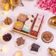 Ramadan Gift Hamper with premium cookies, chocolate bars, and dry fruits, ideal for Eid gifting and Islamic celebrations.