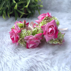 Handcrafted Pink Floral Gajra