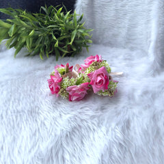 Handcrafted Pink Floral Gajra