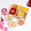 Noor Al-Barakah Gourmet Hamper - Islamic Gift Treat with pistachios, cashews, almonds, tasbeeh, and digital counter in a wooden box. Ideal for Eid and Ramadan gifting.