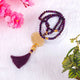 Purple acrylic tasbeeh with gold accents and tassel. A spiritual accessory from the Purple Quran Hamper Set, perfect for gifting.