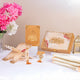 Golden Floral Pearl Sawab-E-Jariya Hamper featuring a velvet Quran box, crystal tasbeeh, and Islamic decor. Ideal Quran gift set for Eid and weddings.