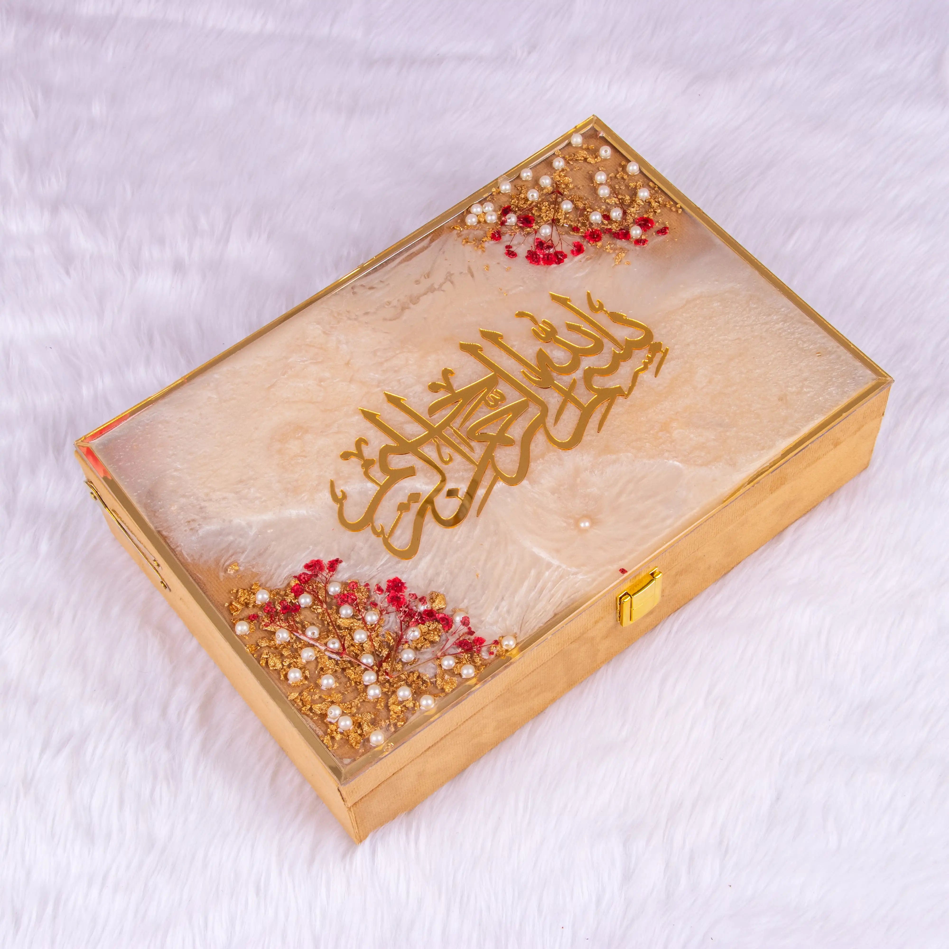 Golden Floral Pearl Rehal Bridal Hamper