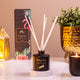 Premium Midnight Rose scent diffuser with floral packaging, part of the Midnight Elegance Gift Hamper for Islamic celebrations.
