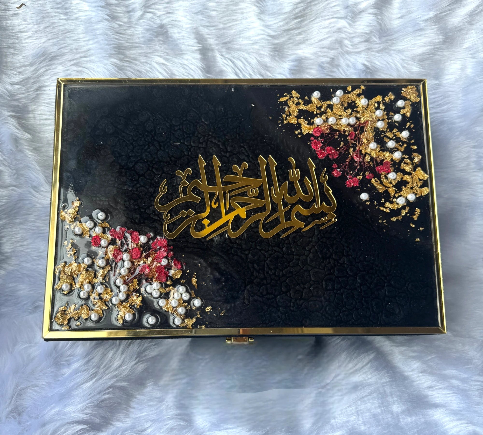 Black Floral Pearl Sawab-E-Jariya Hamper