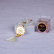 Luxury tasbeeh with crystal beads and gold pendant, packaged in a branded box from the Amaanat-e-Nikaah gift collection.