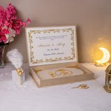 Personalized Nikah pen with name from Offwhite Nikah Nama Hamper