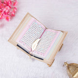 Offwhite Color Coded Quran with gold feather bookmark