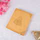 Personalised Premium Kaaba Quran in golden velvet cover with gold Islamic calligraphy, ideal for religious gifting and prayer essentials.