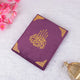 Handcrafted Premium Kaaba Quran in purple velvet with gold embellishments, a personalized religious item for elegant faith-based gifting.