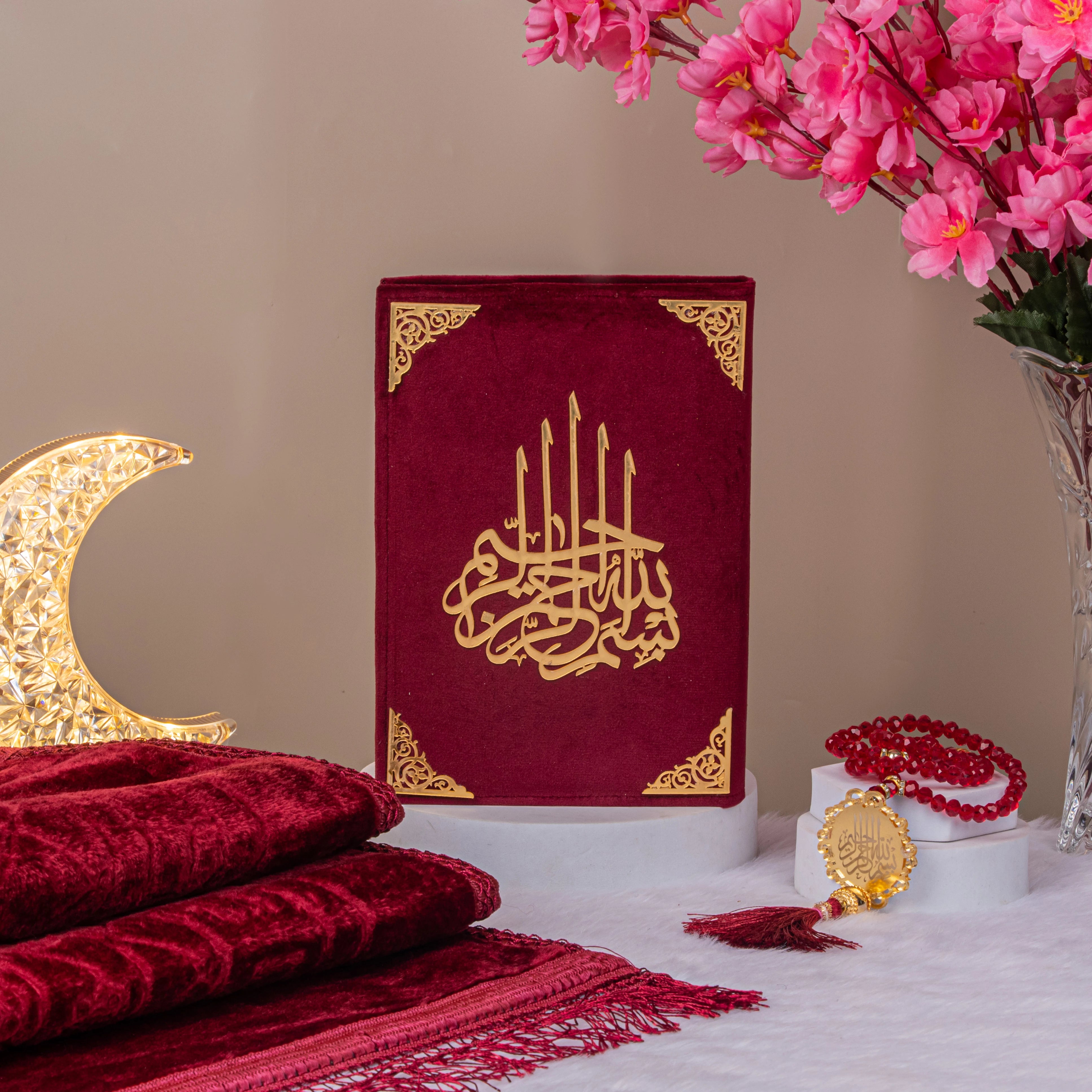 Customised Maroon Salah Combo Hamper