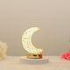 Noor-e-Chand Decor Set - Eid Decor Set with a luminous moon lamp on gold base, adds warmth and charm to Ramadan and Eid celebrations.