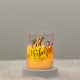 LED candle with 'Eid Mubarak' script in gold, part of the Luminous Decor Set for elegant Eid and Ramadan home decoration.