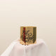 Gold 'Eid Mubarak' scented candle from the Radiance Decor Set - Eid Decor Set Candle Lantern, perfect for Ramadan and Eid home decoration and gifting.