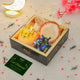 Tawakkul Eid Hamper - Luxurious Eid gift hamper with Islamic decor, LED candle, sweets, and festive greeting card for Ramadan and Eid gifting.