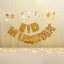 Starry Eid Delight Decor Set with gold 'Eid Mubarak' banner, moon and star garland, and warm fairy lights for festive home decoration.