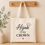 Hijab Is My Crown Islamic Tote Bag