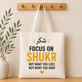 Focus on Shukr Tote Bag