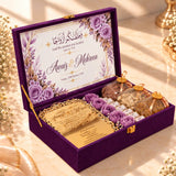 Qubool Forever – Personalised Luxury Nikah Invitation Hamper