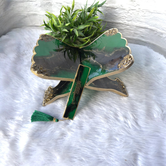 Green Stones Designer Rehal & Bookmark